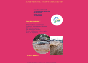 INONDATION À CONAKRY: BILAN DE LA JOURNÉE DE CE  SAMEDI 24 AOUT